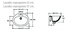 SCHEMA LAVABO SOPRAPIANO